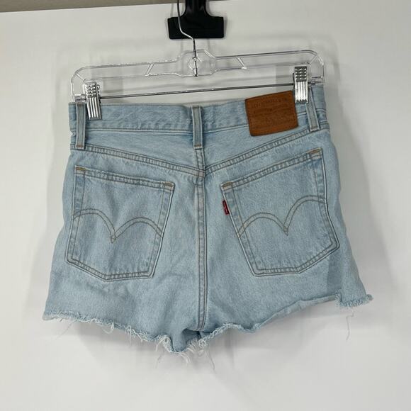 Levi’s High Rise Wedgie Denim Shorts Button Fly - Picture 5 of 7